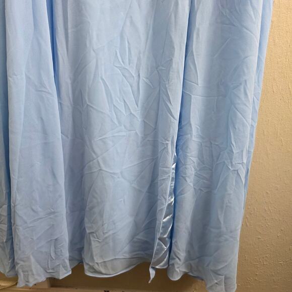 NEW Love Me Forever Light Blue Square Neck Maxi Dress - Picture 5 of 12